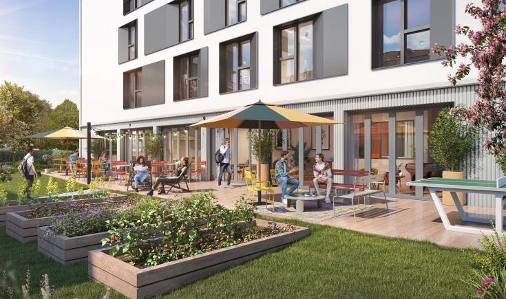 Terrasse et potagers Studently Tarbes