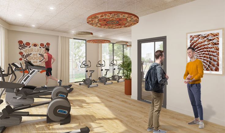 Salle de sport de la résidence Studently Tarbes